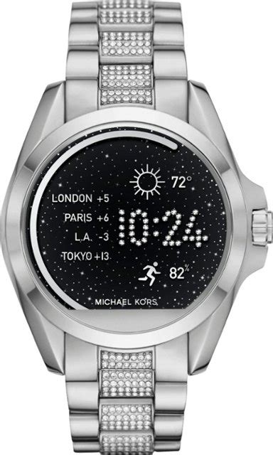 michael kors access smartwatch bradshaw silver|michael kors access touchscreen smartwatch.